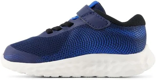 Детские кроссовки для девочек с банджи-шнуровкой New Balance, Nb Navy/Lime Leaf — фото 2