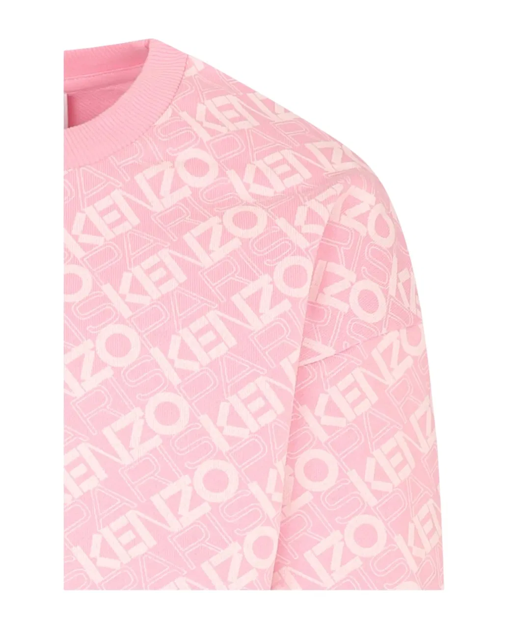 Детский свитшот с монограммой Kenzo, Pink — фото 3