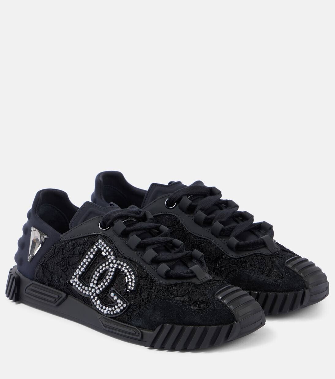Кроссовки с логотипом Dolce&Gabbana, черный
