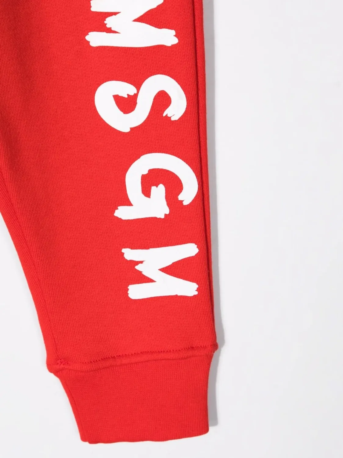 Спортивные брюки с логотипом MSGM, красный — фото 3