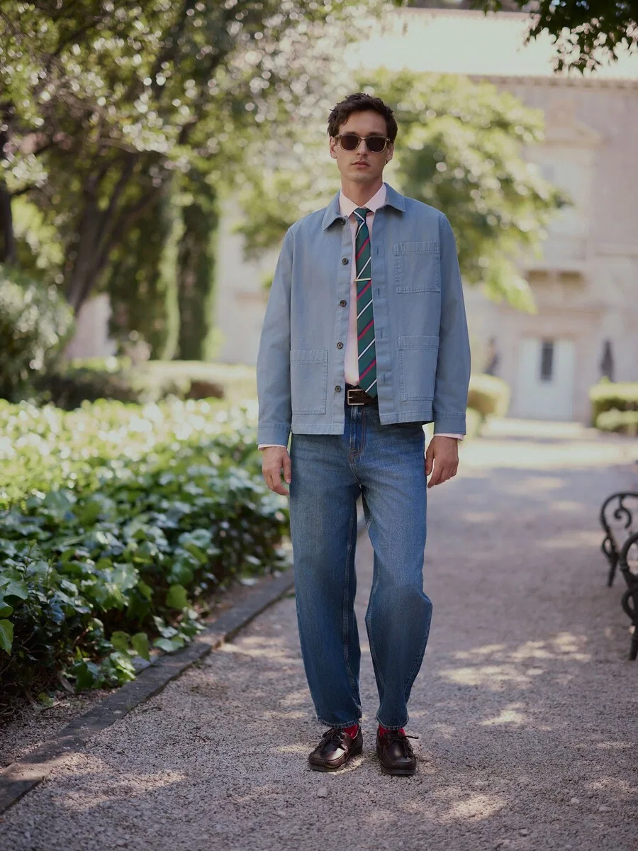 Куртка Next Regular fit Between-Season Jacket 'Chore' в цвете Opal — фото 4
