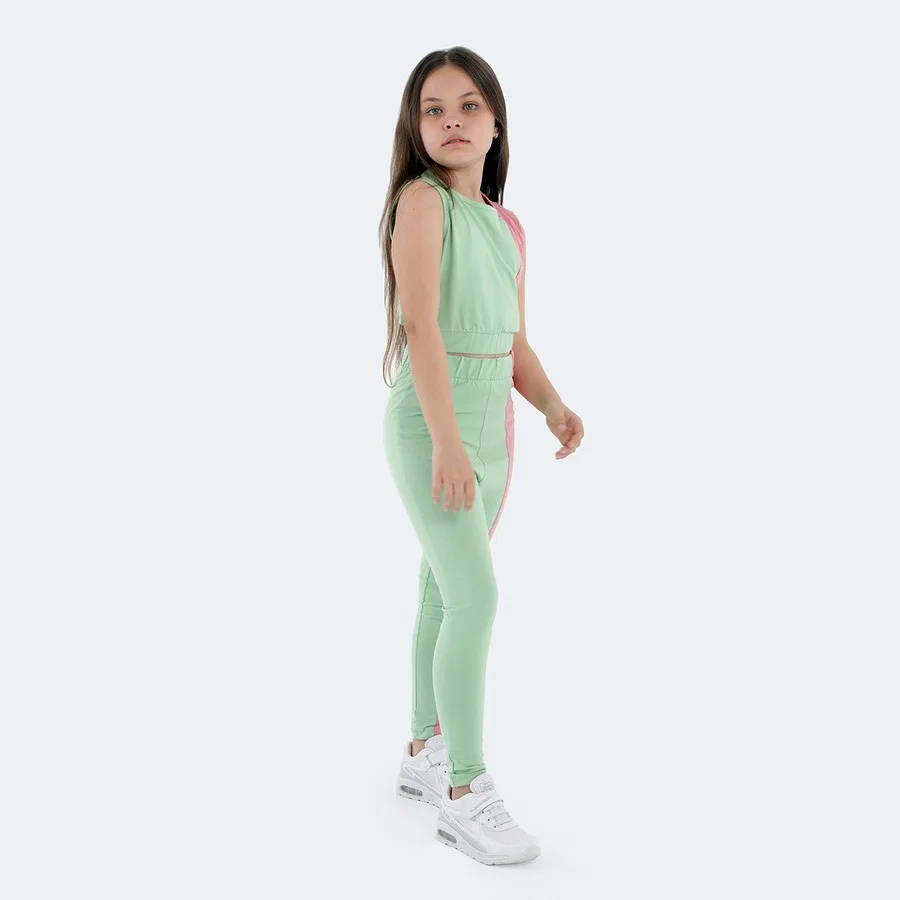 Комплект из футболки и леггинсов с принтом DIMAS Slazenger, Зеленый — фото 2