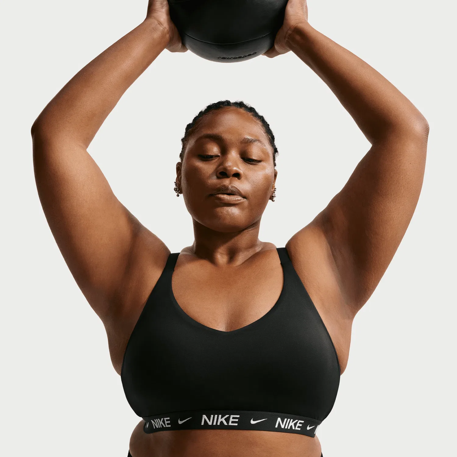 Женский спортивный бюстгальтер Nike, черный — фото 4