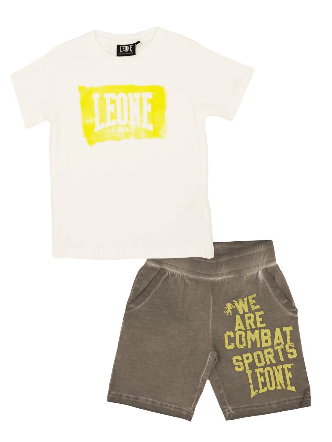 Детский спортивный костюм с принтом Straßenanzug mit großem Logo fur Kinder Leone 1947 Apparel, Weiss — фото 2