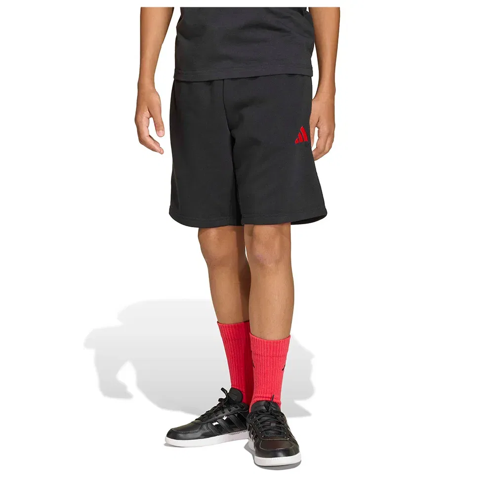 Шорты с логотипом French Terry Adidas, черный