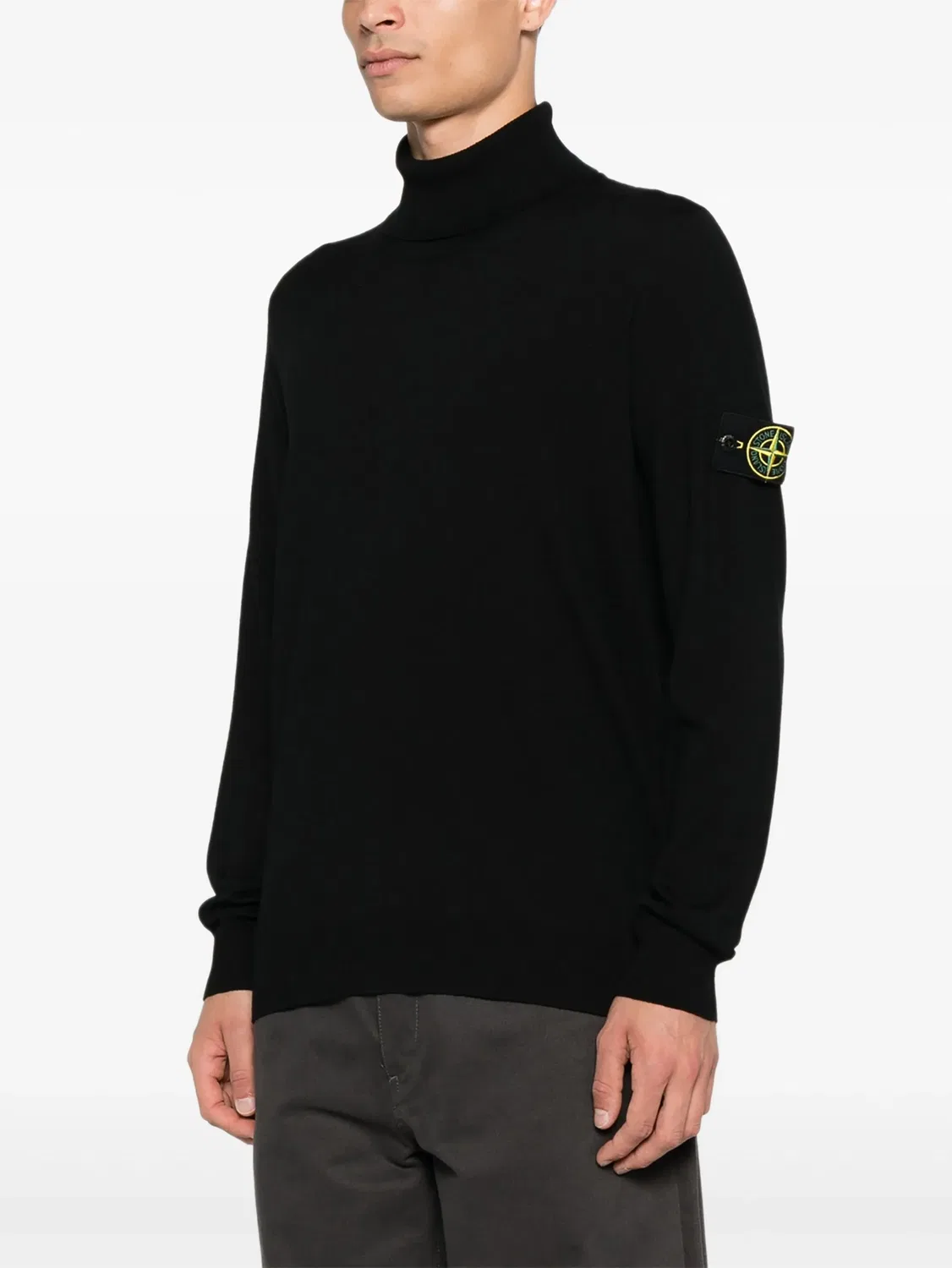 Stone Island Свитер Compass-badge, черный — фото 2