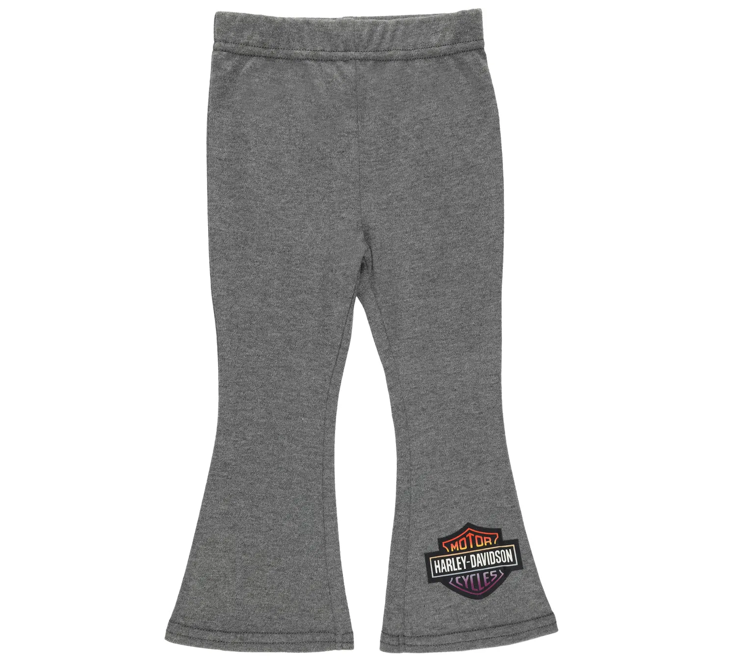 Детский комплект штанов с принтом Rib Legging & Knit Flare Pant Set Harley Davidson, Rose Pink/Grey — фото 2