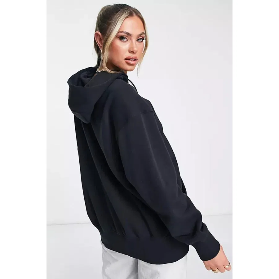 Женский свитшот с капюшоном оверсайз из флиса Nike Sportswear Phoenix Fleece, Черный — фото 2