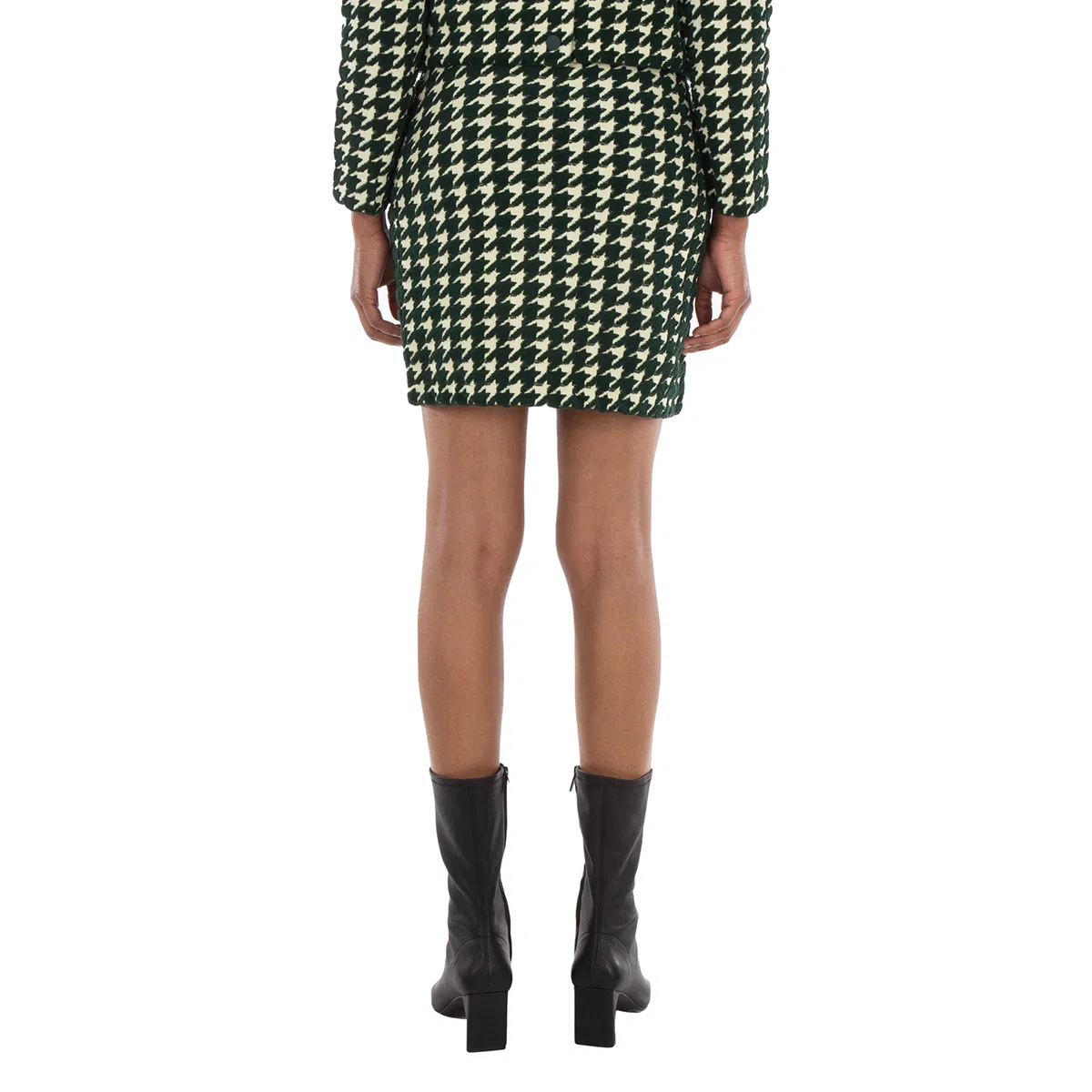 Юбка мини с узором в елочку и эластичным поясом Burberry, Ivy Ip Pattern — фото 3