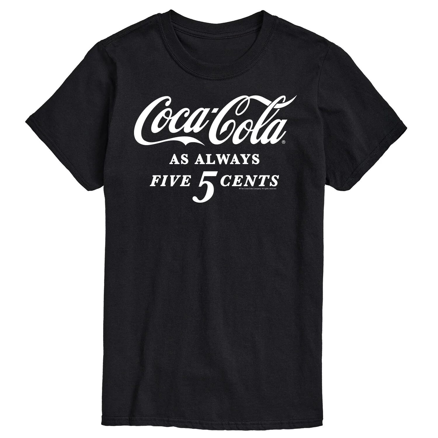 

Мужская футболка с рисунком Coca-Cola As Always Five Cents Licensed Character