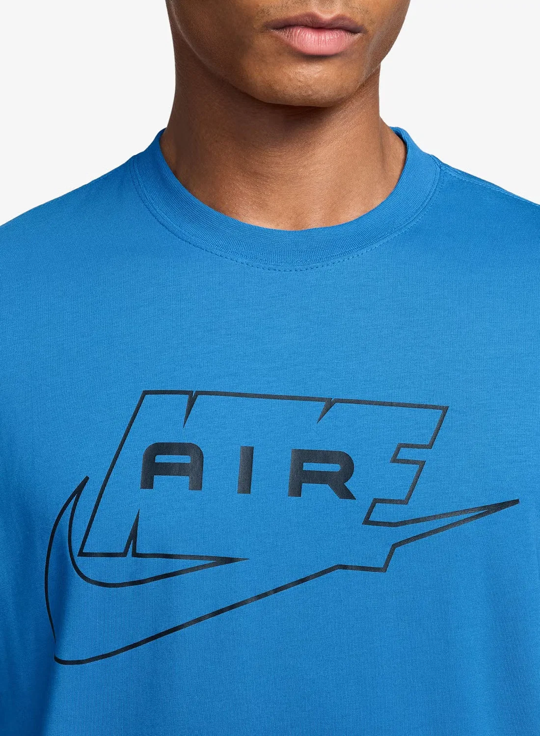 Футболка свободного кроя с принтом Air Nike, голубой — фото 3