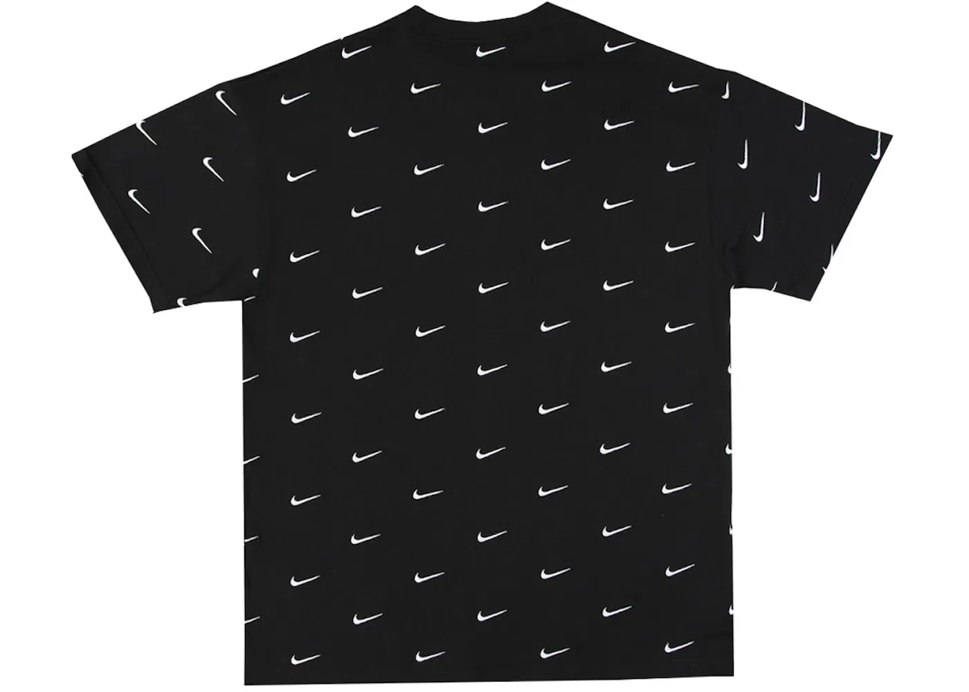 Детская футболка с принтом Nike All Over Swoosh Logo T-Shirt, Black — фото 2
