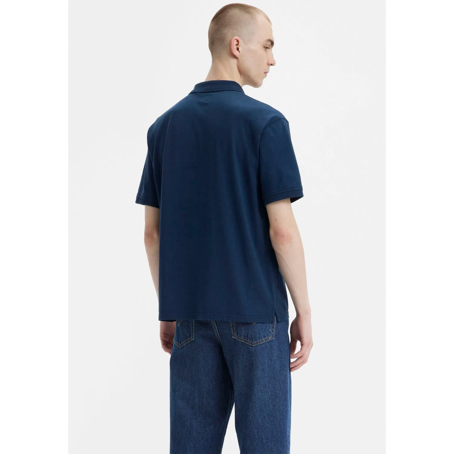 Мужское поло с логотипом Levi's, Dress Blue — фото 3