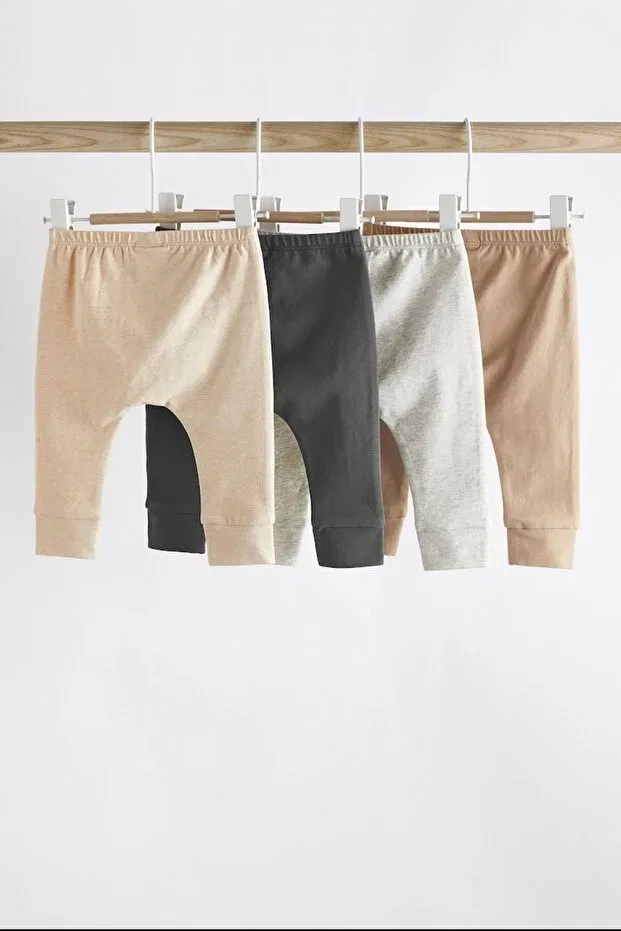 Детские спортивные штаны для девочек хлопковые Next Baby, Nude Color — фото 2