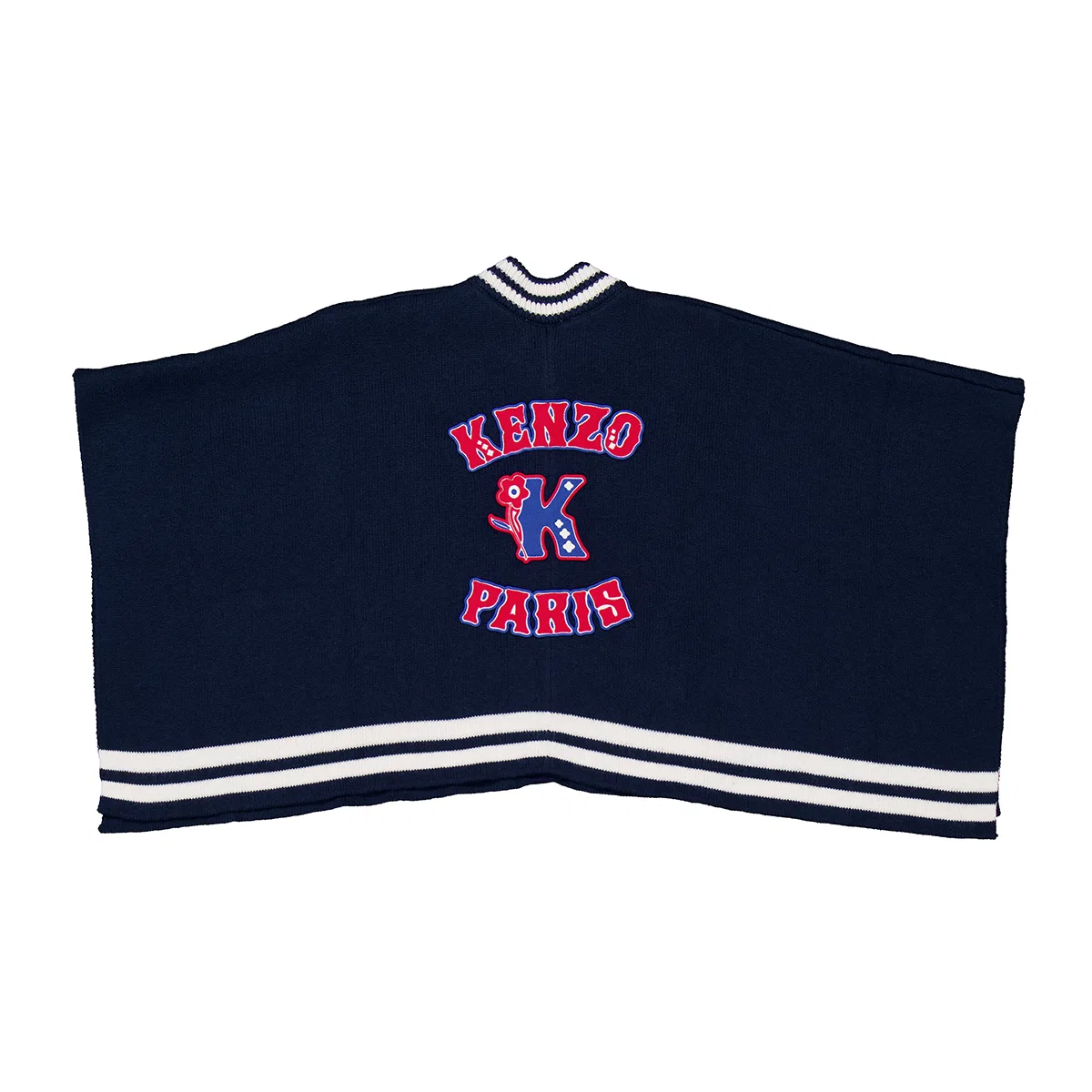 Кейп трикотажный Kids Varsity Knit Cape Kenzo, Navy — фото 3
