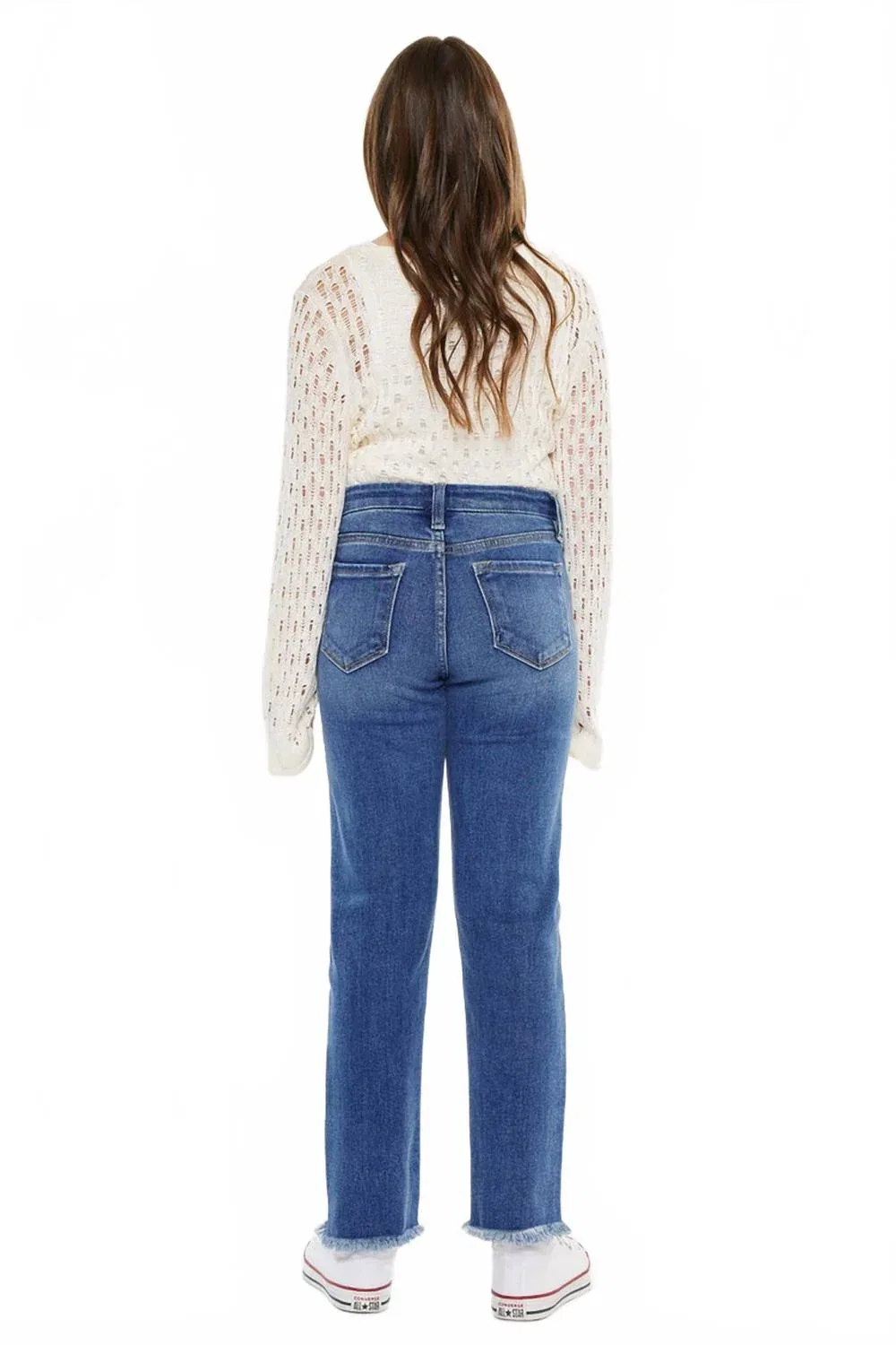 Детские джинсы прямого кроя с регулируемым поясом Sia Straight Leg KanCan, Medium Wash — фото 2