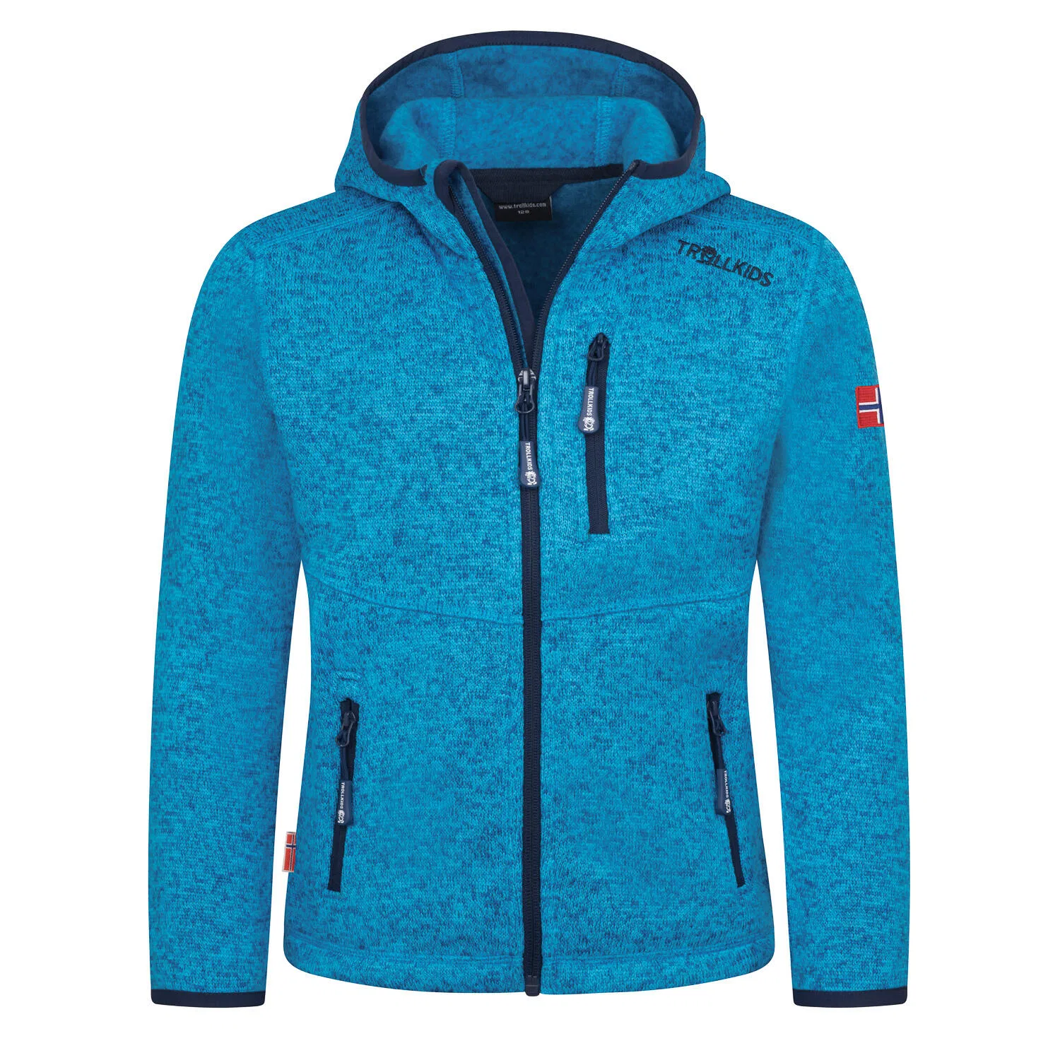 Детская куртка с капюшоном Jondalen Jacket XT Trollkids, Azurblau Orange