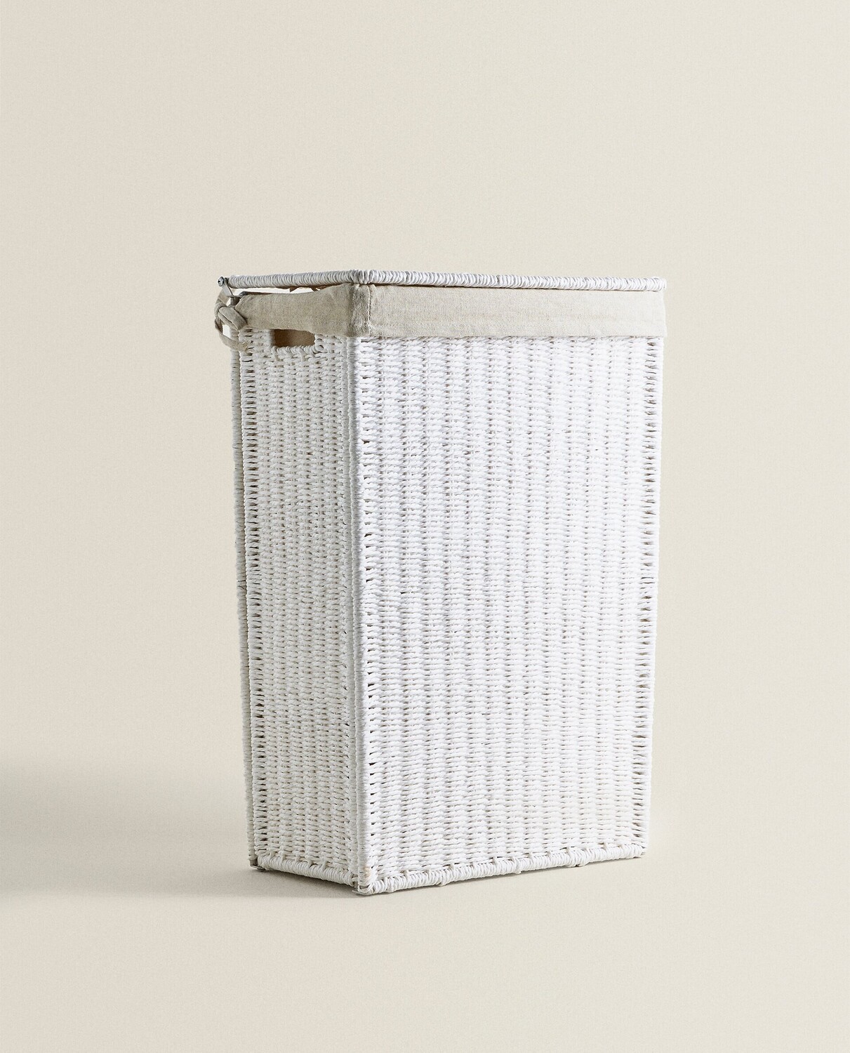 Корзина для белья Zara Home Fabric-lined, белый — фото 4
