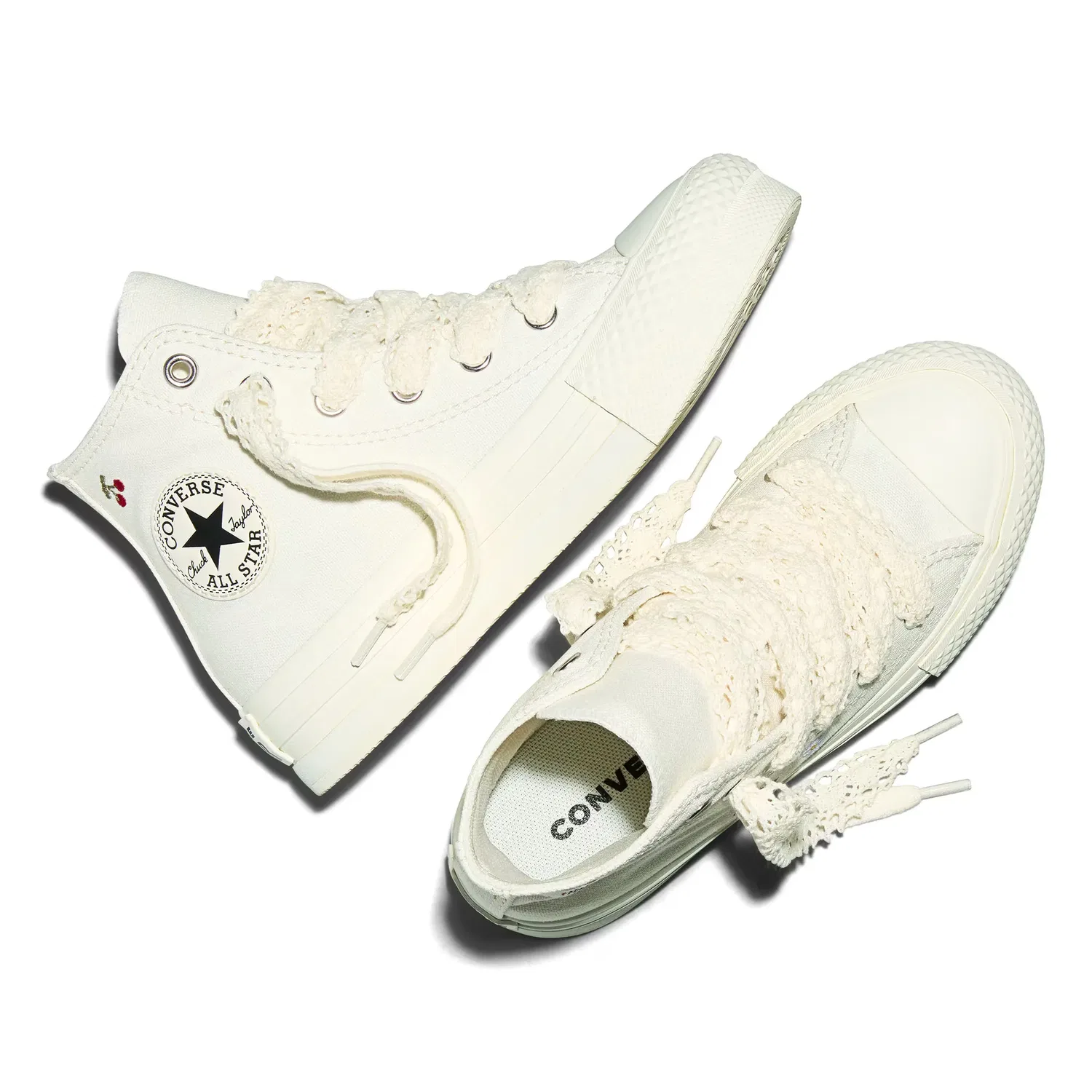 Детские кроссовки для мальчиков с принтом Chuck Taylor All Star EVA Lift Summer Market Converse, Blanco — фото 4