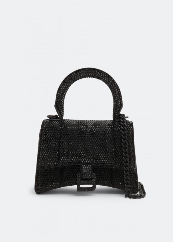 

Сумка BALENCIAGA Hourglass mini chain bag, черный