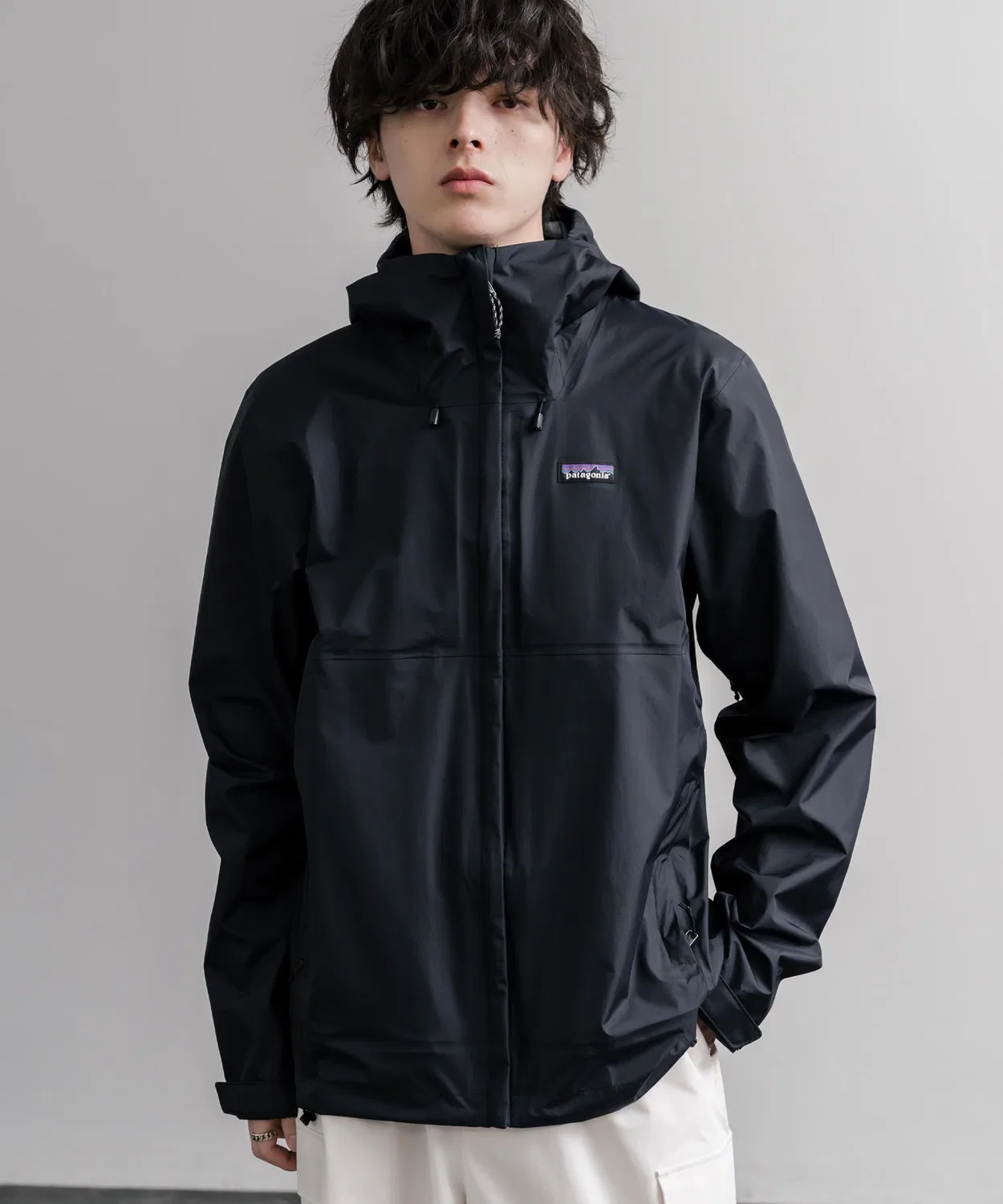 Мужская/женская горная куртка с капюшоном Patagonia Torrentshell 3L Rain Jacket, синий — фото 4