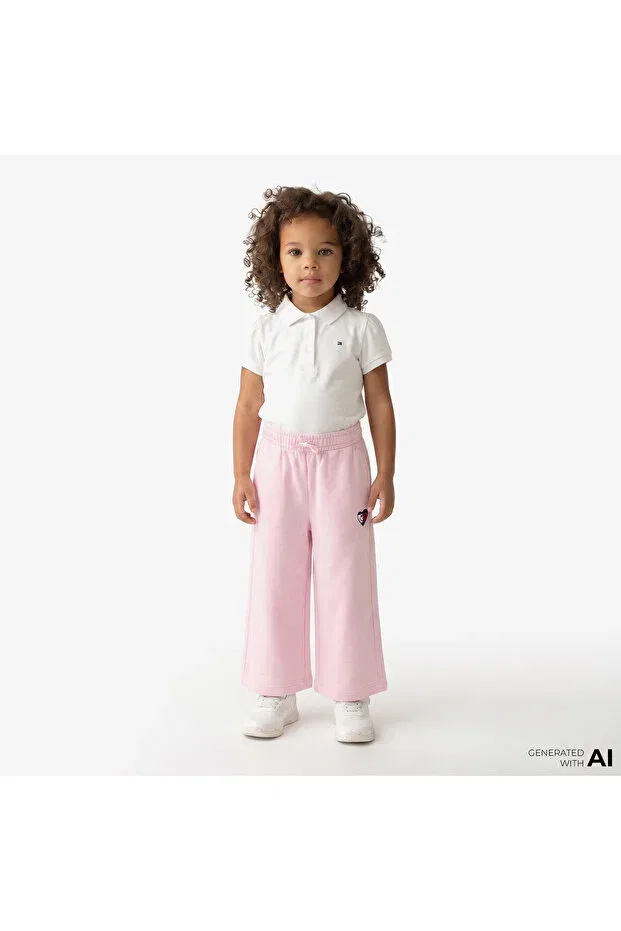 Детские спортивные штаны для девочек с принтом Tommy Hilfiger, Pink