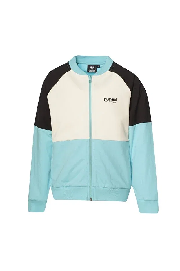 Детские свитшот с длинным рукавом на молнии Hummel, Blue — фото 2