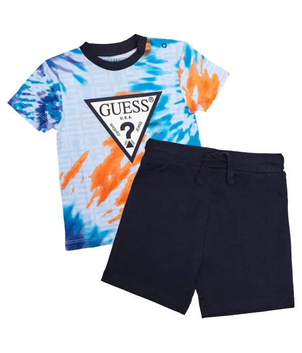 Детский комплект футболок с круглым вырезом Guess, синий