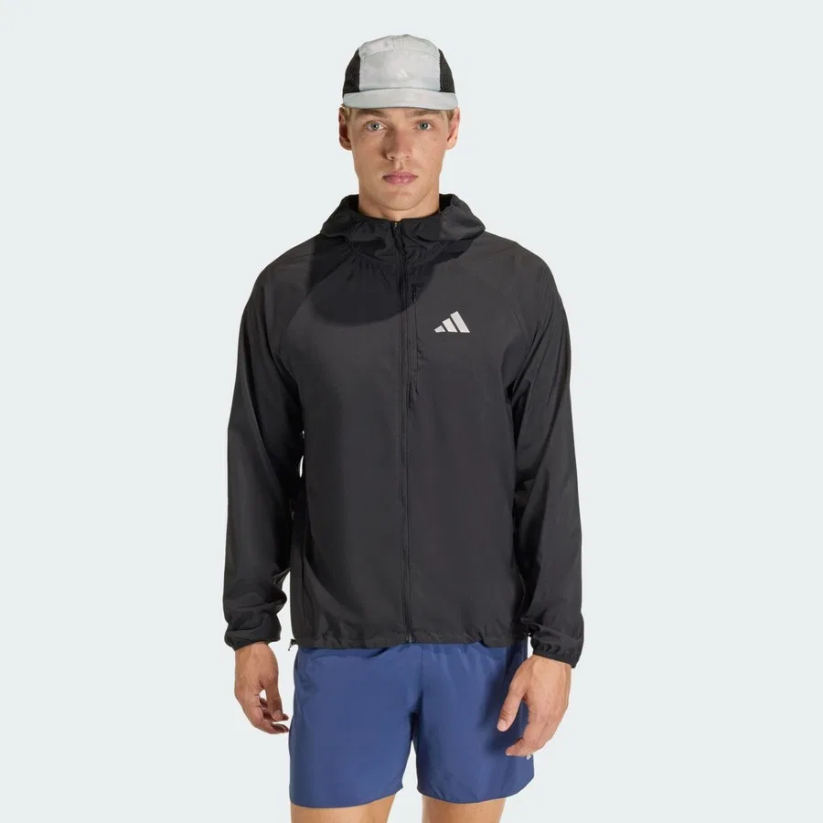 Ветровка для бега с принтом Performance JZ7782 ADI365 Running Essentials Jacket adidas, Черный