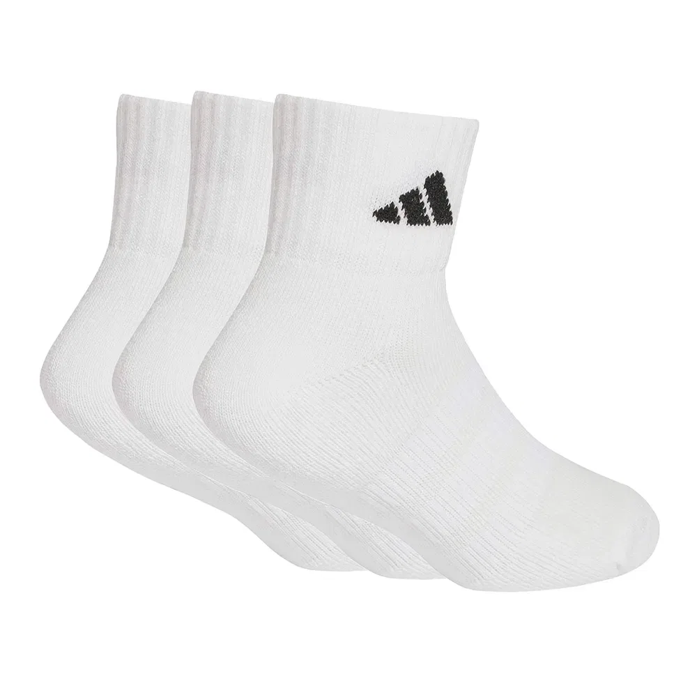 Носки спортивные Adidas Cushioned Sportswear Ankle, 3 пары, белый — фото 2