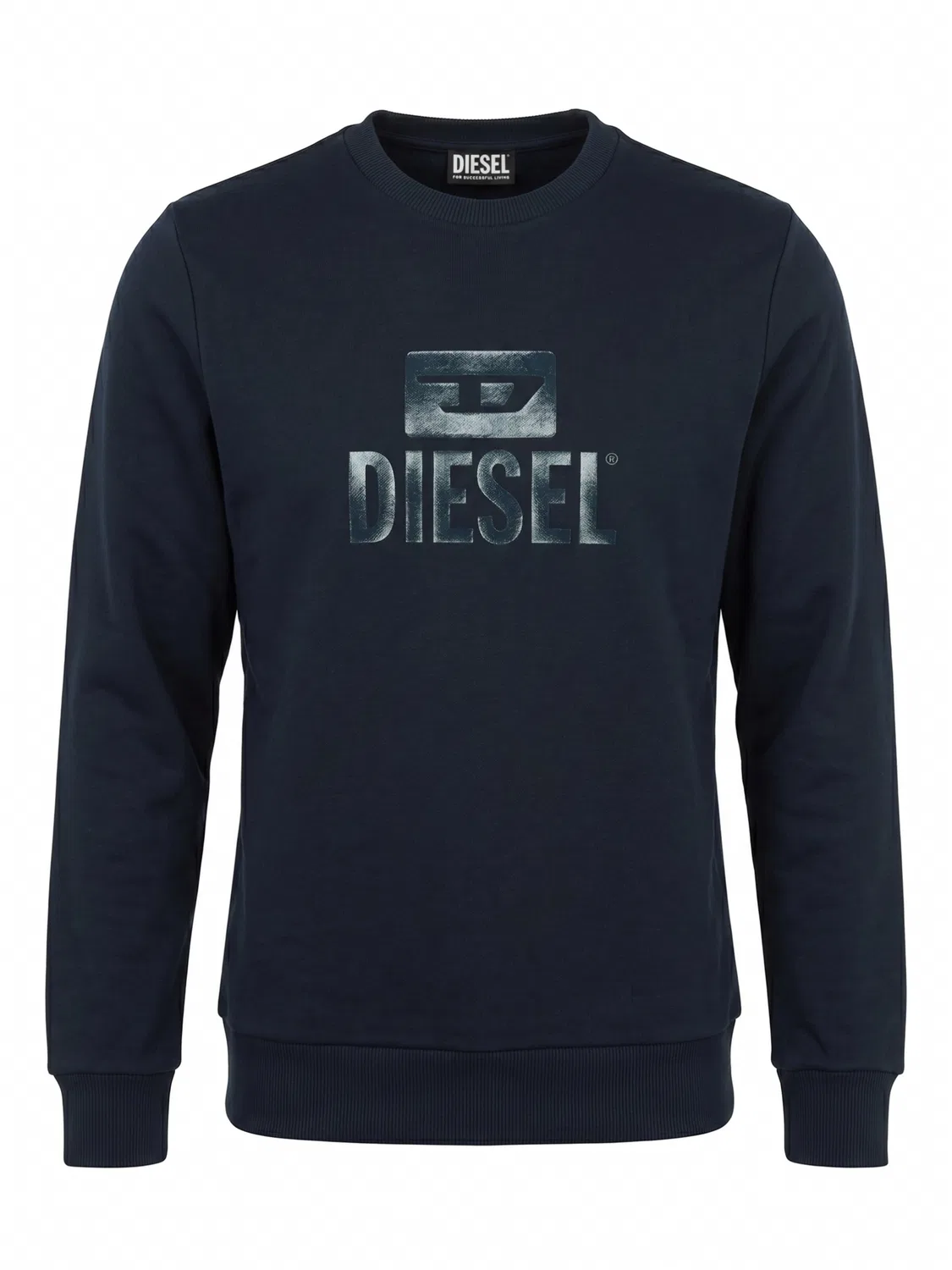 Свитер Diesel S-GIR TONE ON TONE темно-синего цвета