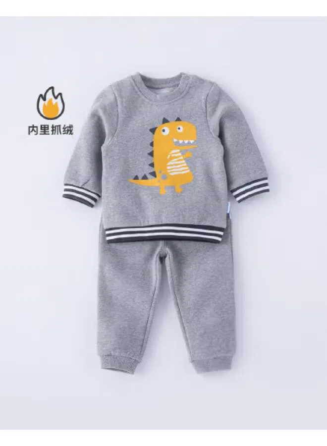 Комплект худи с длинным рукавом для мальчиков Bornbay, серый
