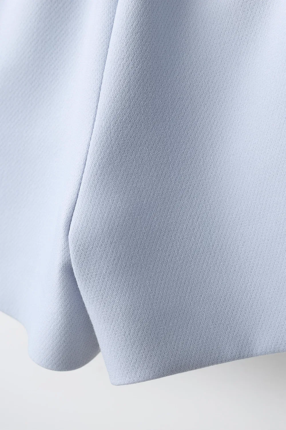 Плиссированная юбка-бермуда ZARA, Pastel blue — фото 4