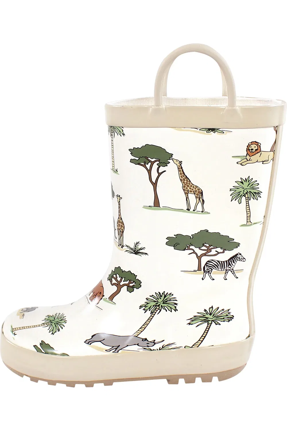 Детские сапоги резиновые водонепроницаемые Rain Boots Hudson Baby, Going On Safari