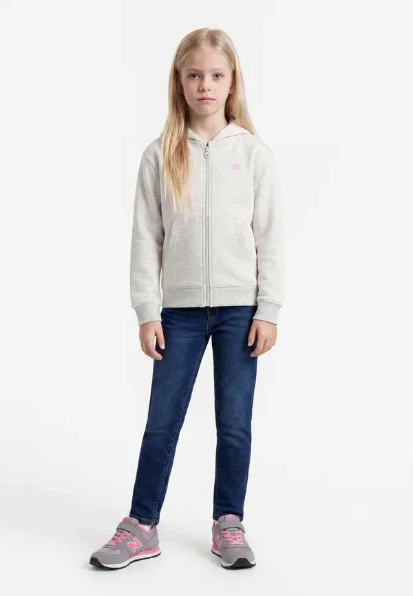 Худи на молнии с капюшоном Marl New Balance, Ash Heather