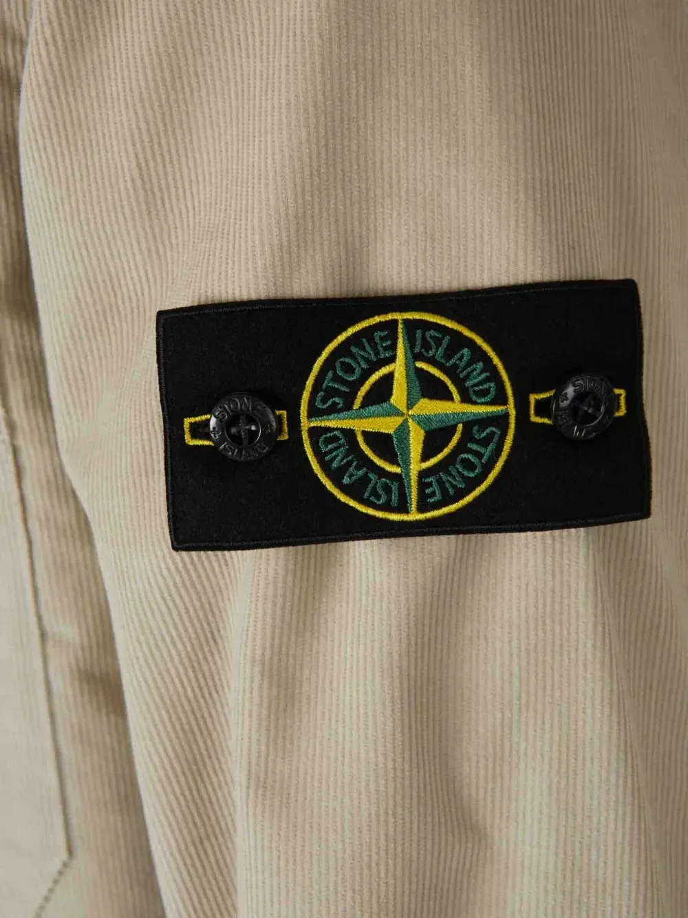 Куртка-рубашка из вельвета Stone Island, бежевый — фото 4