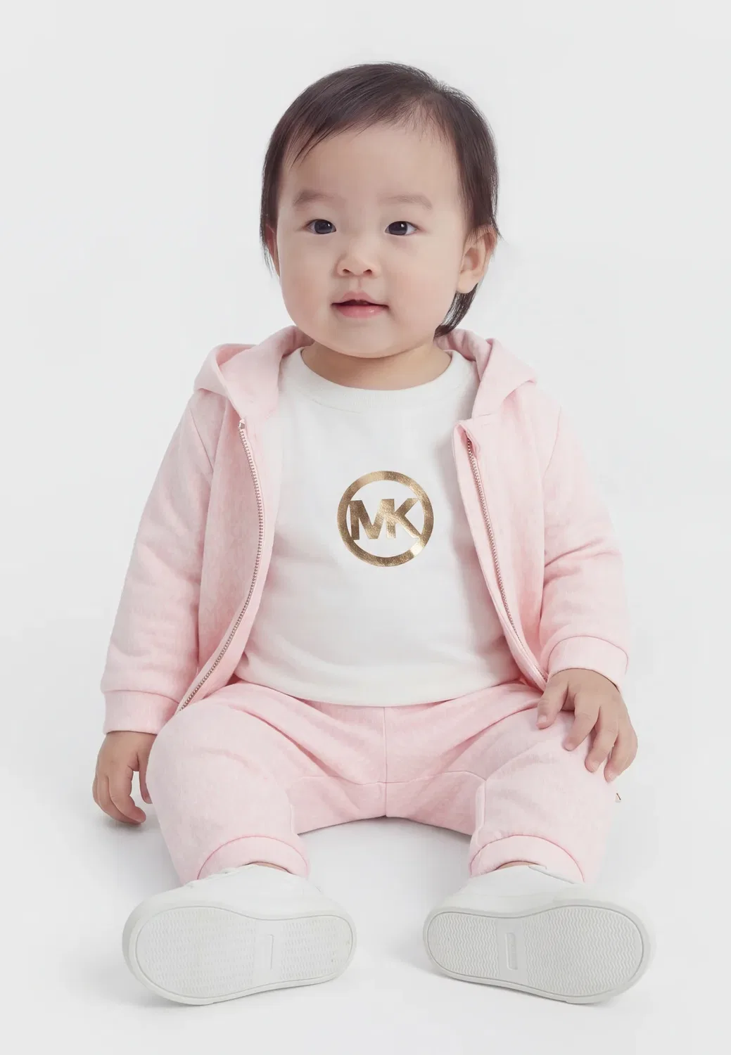 Комплект - толстовка на молнии Michael Kors Kids, Pink Pale