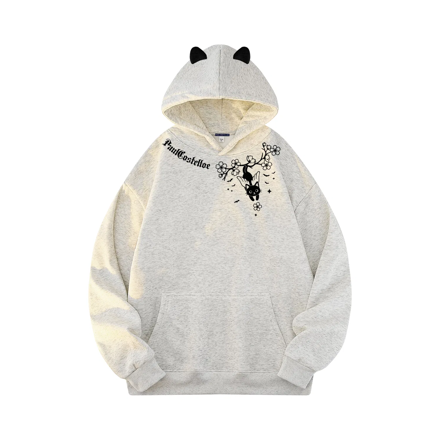 Детский свитшот с вышивкой Unisex Embroidery Sweatshirt Paul Costelloe, Heather Gray-Embroidery