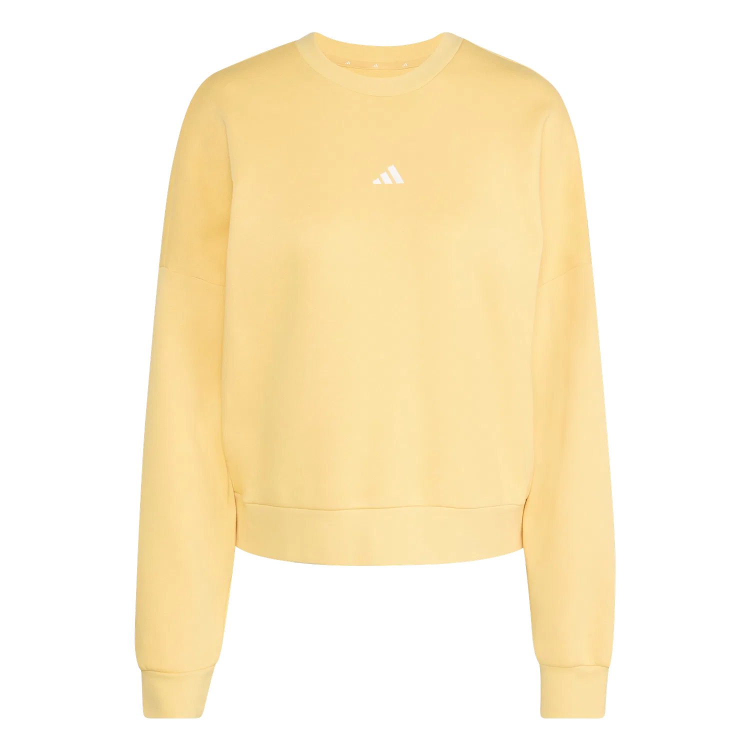 Женский свободный свитшот Adidas, желтый
