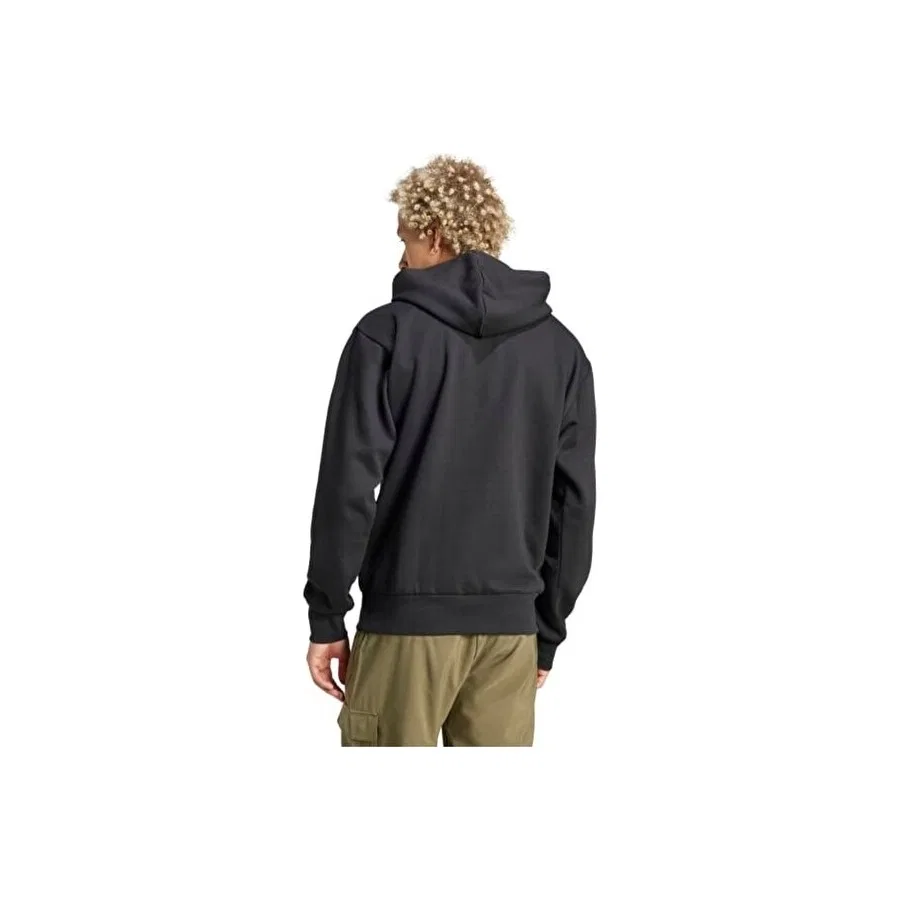Мужской свитшот с капюшоном adidas M Bl Fl Hd, Черно-белый — фото 2