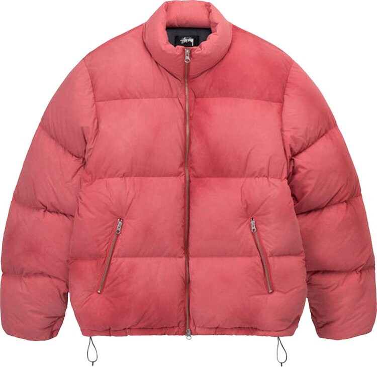 

Пуховик Stussy Recycled Nylon Down Puffer 'Faded Red', красный