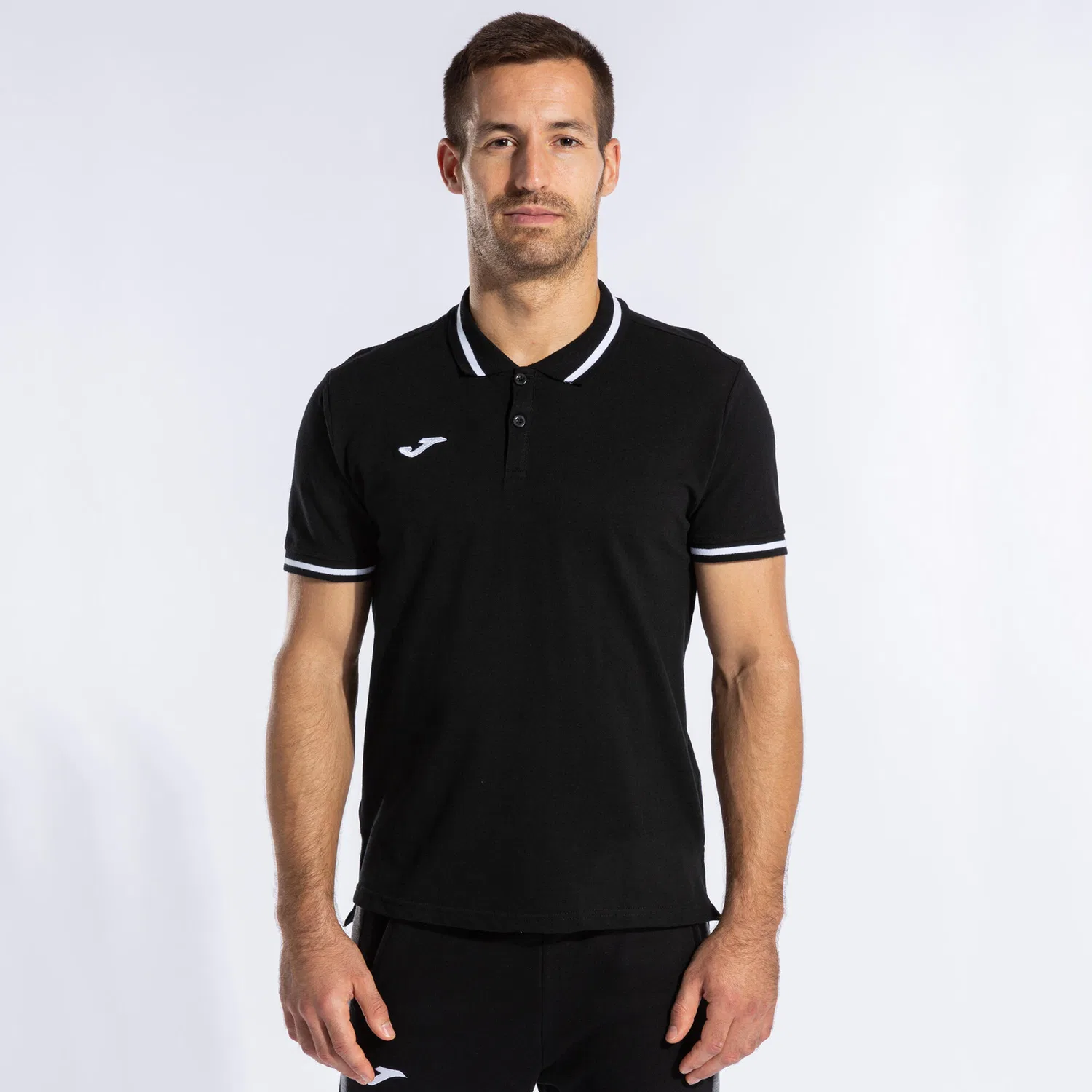 Детское поло Joma Polo Shirt Comfort II для мальчиков, Joma, Черный/Белый — фото 2