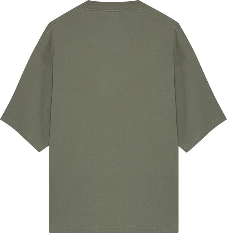 Футболка Palm Angels Bandana Print Tee 'Military/Light Grey', зеленый — фото 3