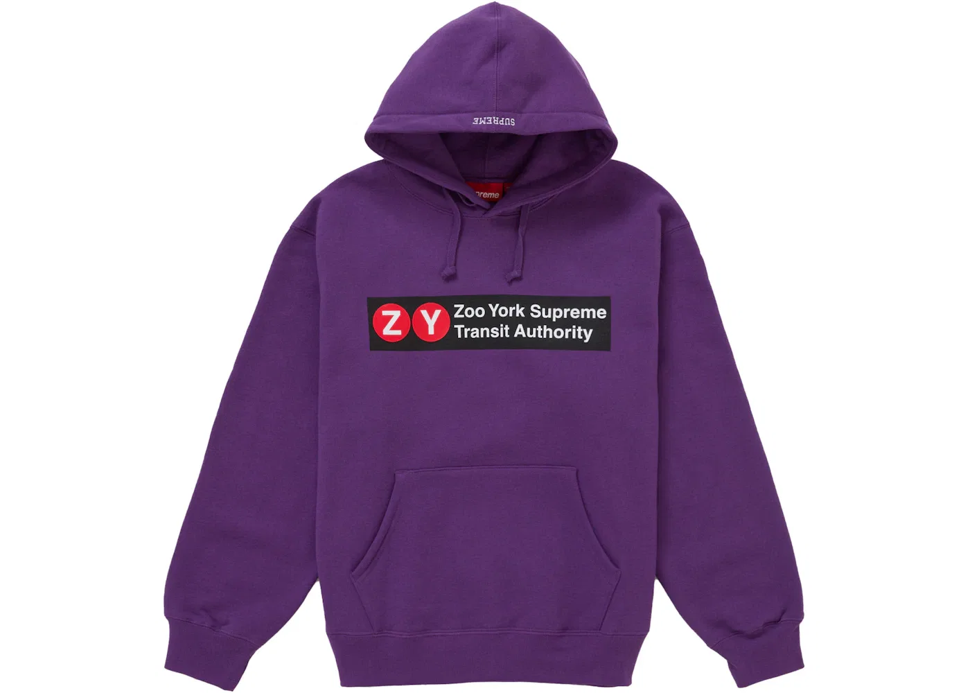 Мужской худи с капюшоном Supreme, Purple