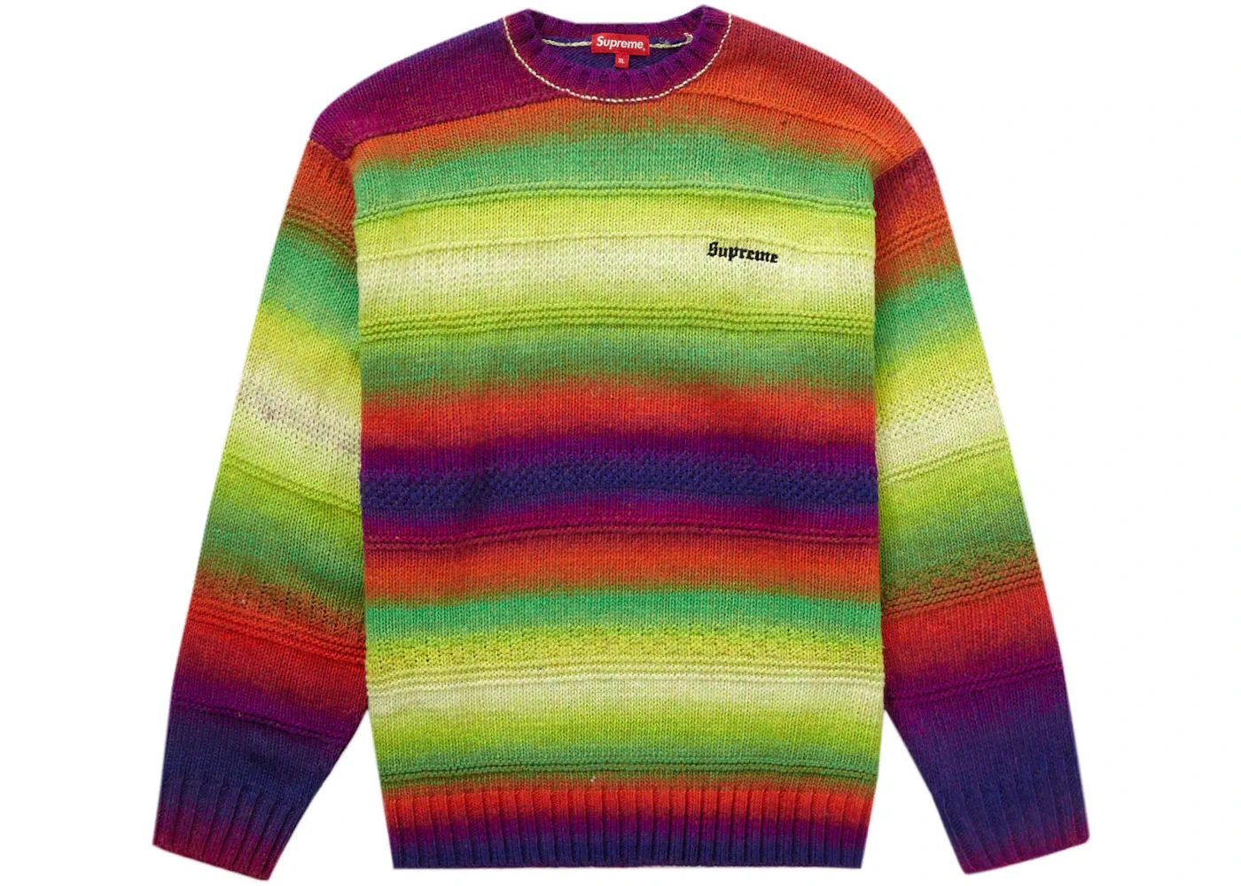 Мужской свитер с градиентной полосой Supreme, Multicolor