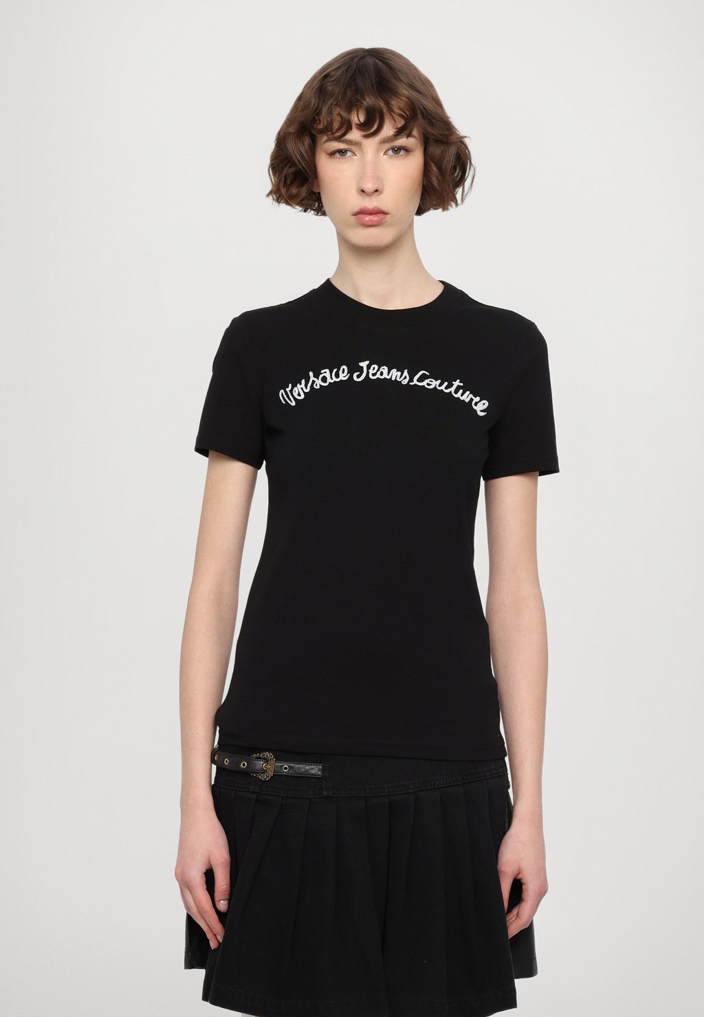

Футболка с принтом Versace Jeans Couture, черный