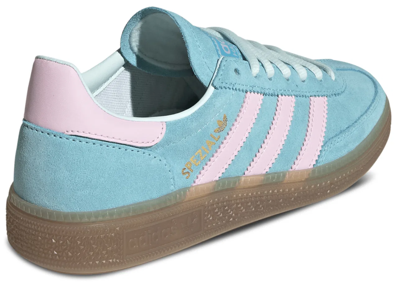 Детские кроссовки Handball Spezial Adidas, цвет Pulse Aqua/Clear Pink/Gum — фото 3