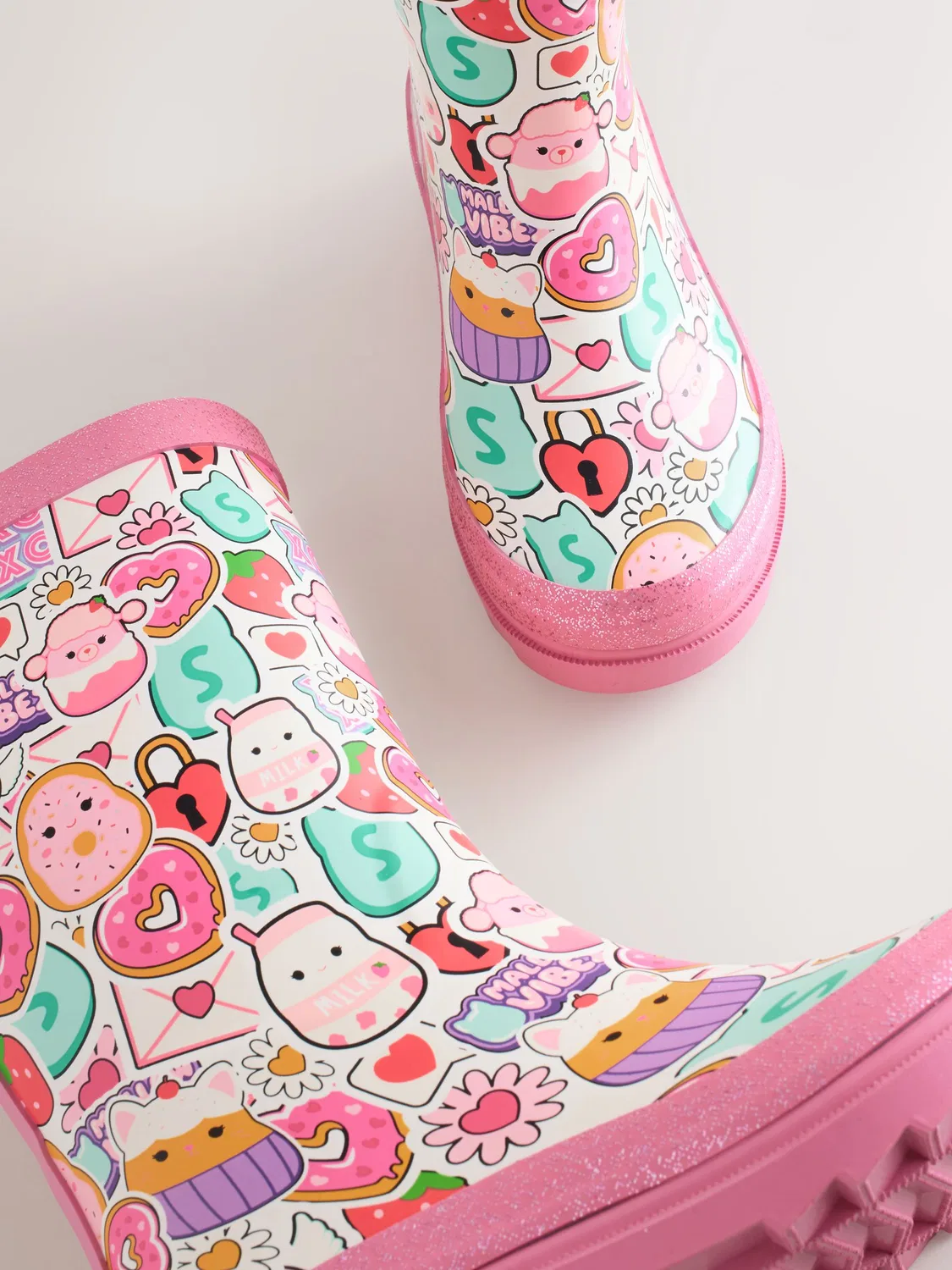 Резиновые сапоги Squishmallows Wellies Next, розовые — фото 4
