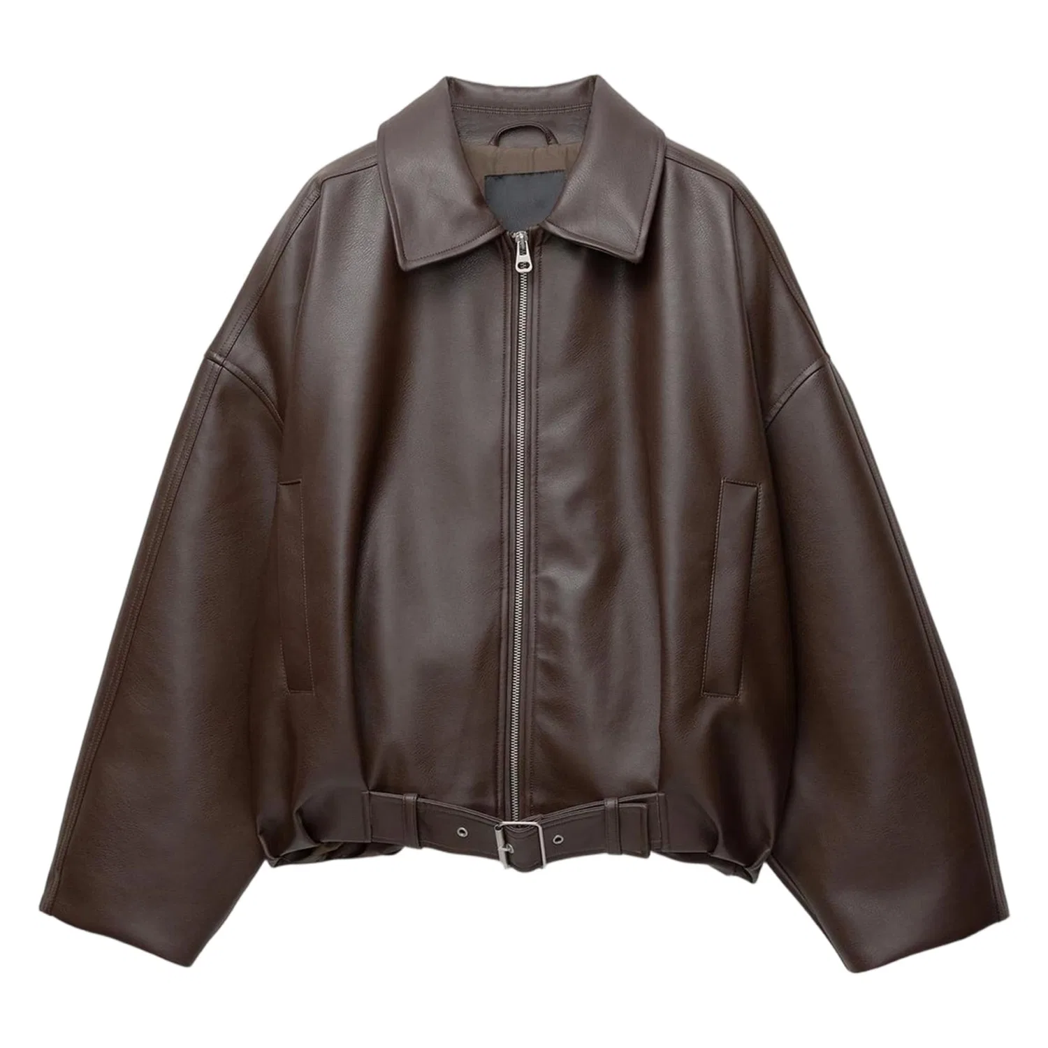 Женская куртка-бомбер из искусственной замши с принтом, модель Pilot Jacket, mocha