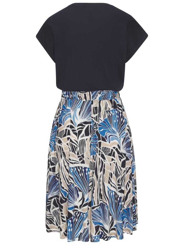 

Платье из джерси с принтом в сине-кремово-песочных тонах LASCANA